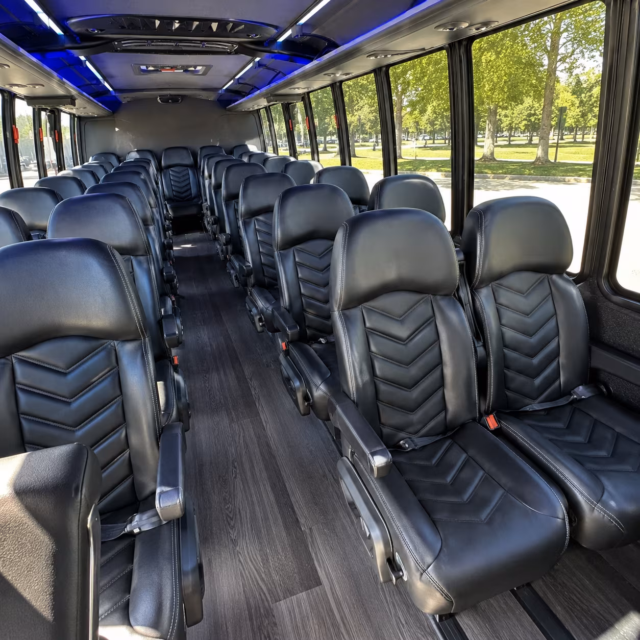 lakewood 25 passenger minibus inside