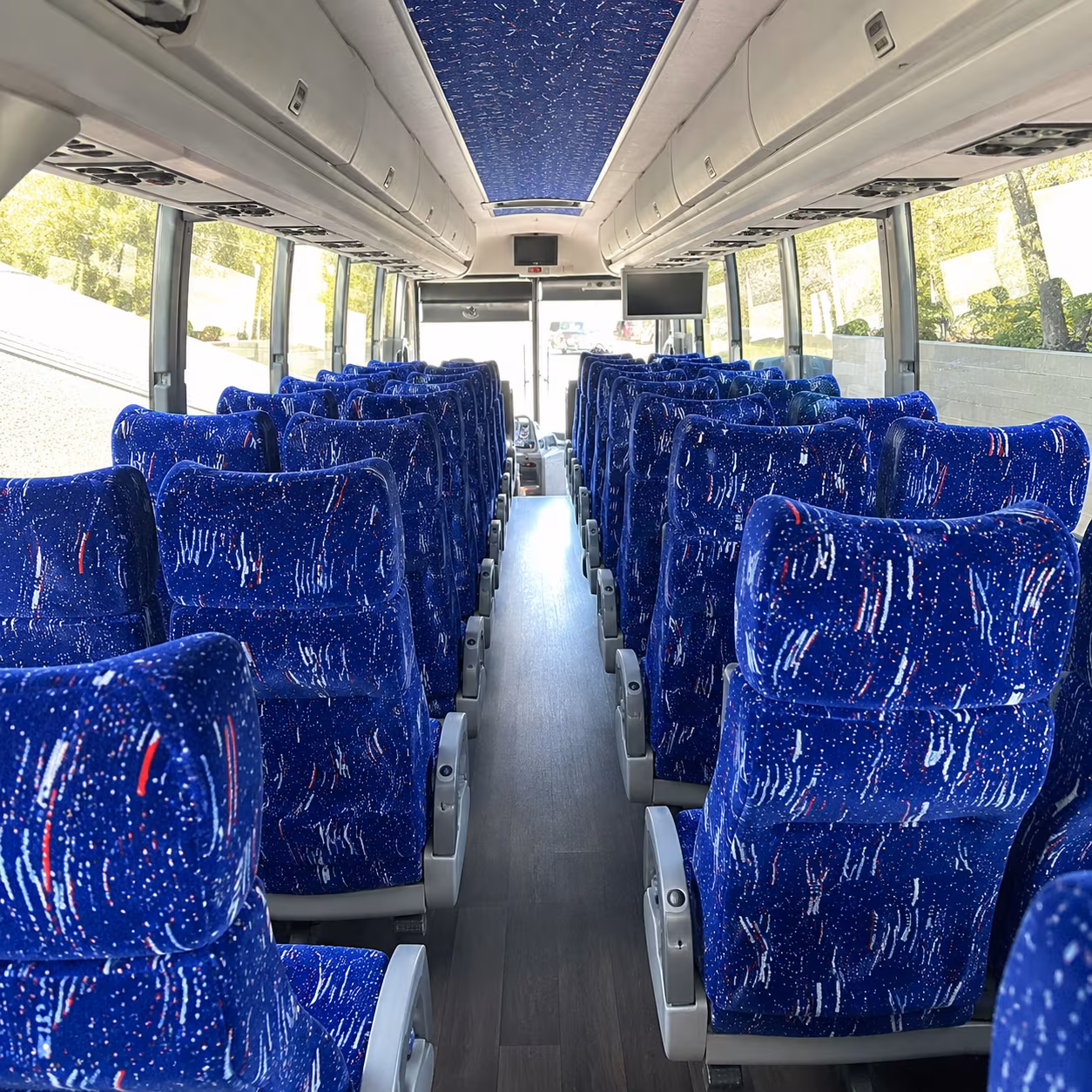 lakewood 50 passenger charter bus interior