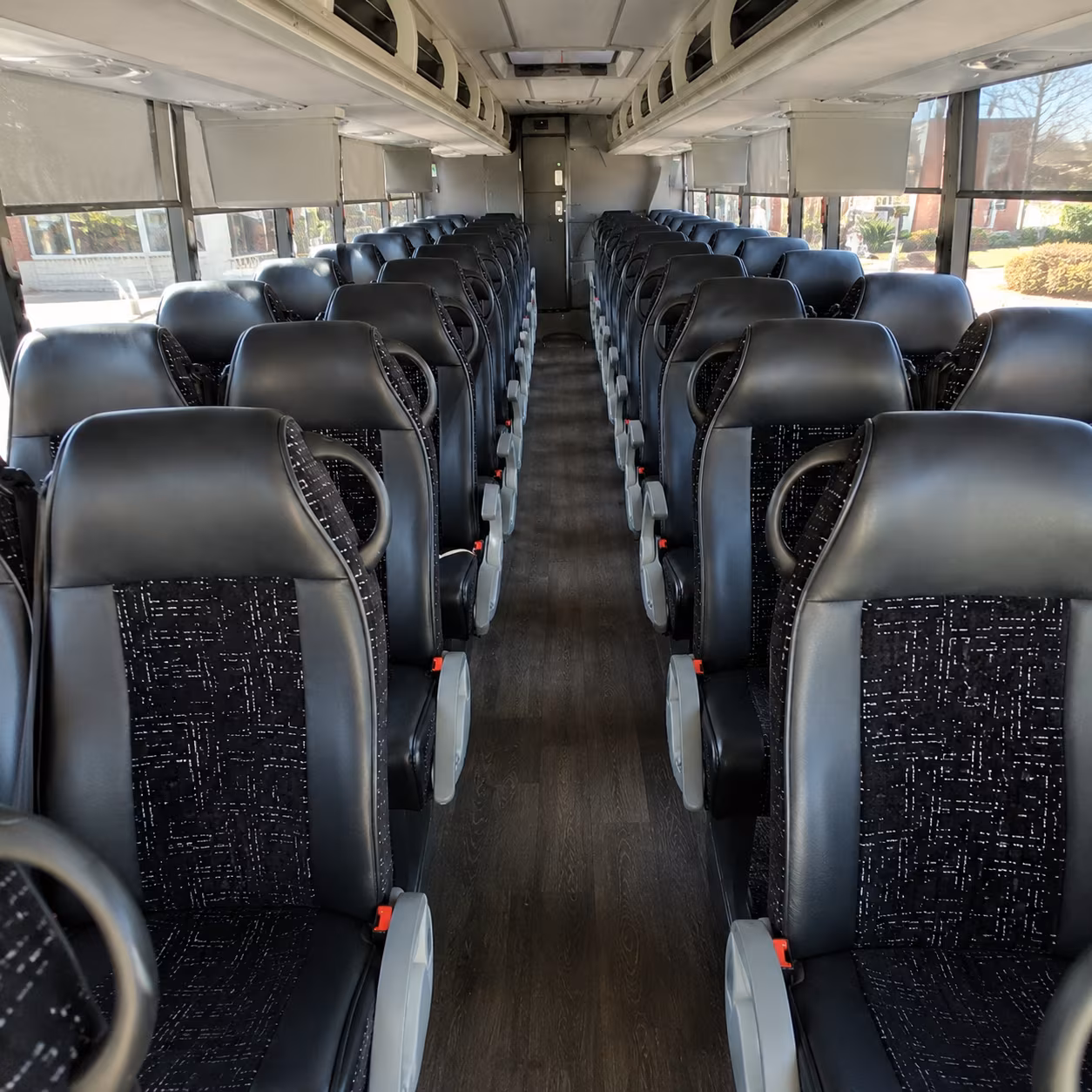 lakewood 54 passenger charter bus inside