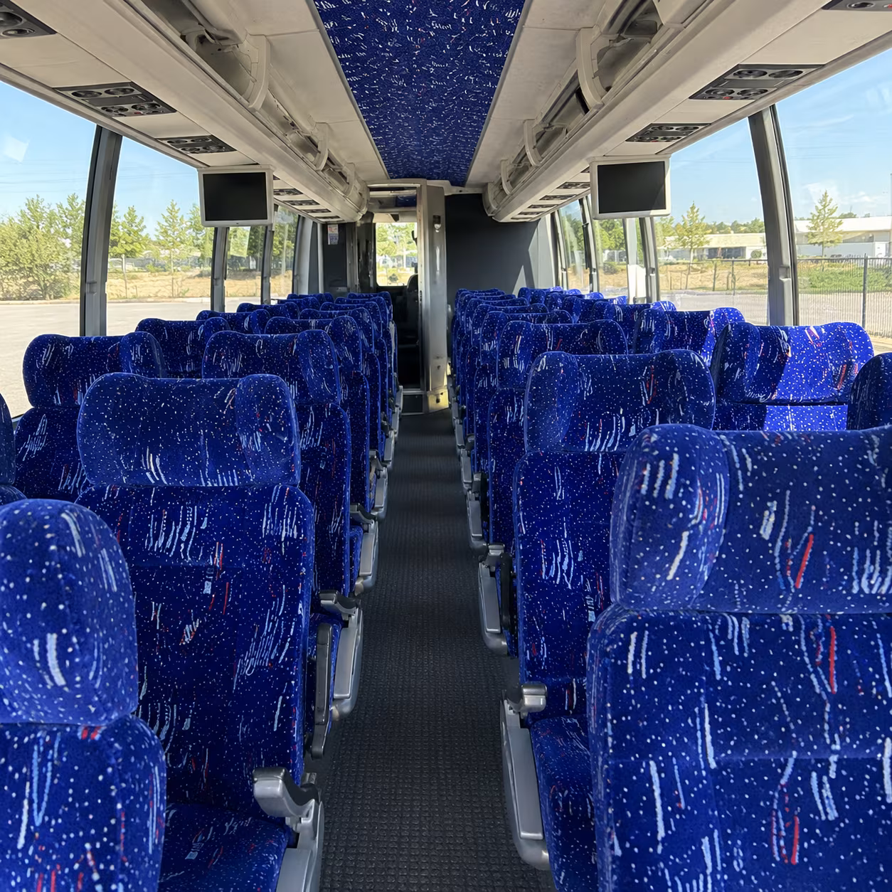 lakewood 54 passenger charter bus interior