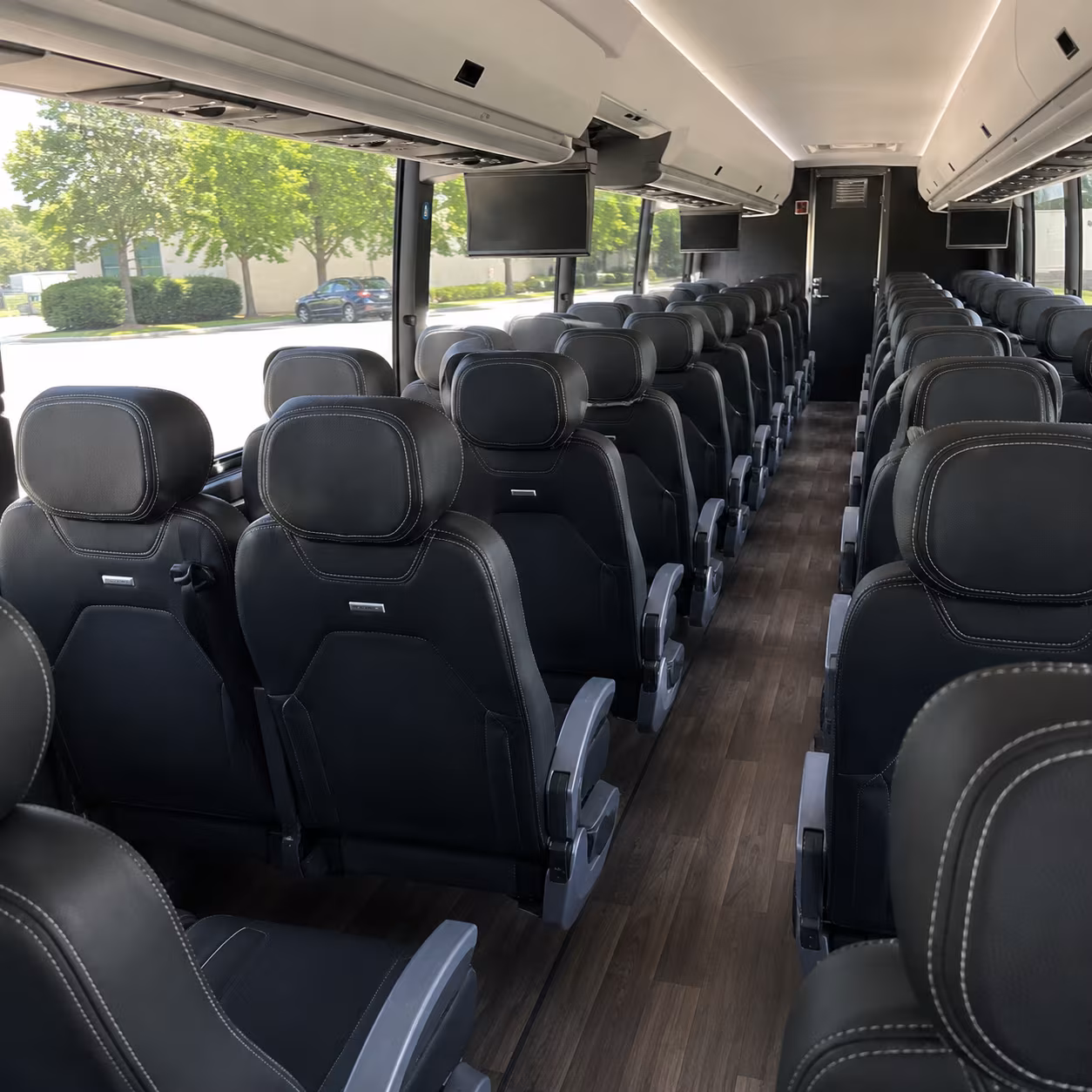 lakewood 56 passenger charter bus interior