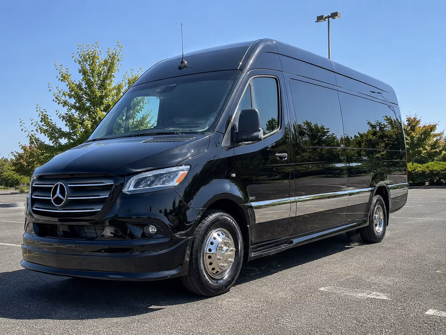 sprinter vans minibuses for small group airport runs in lakewood